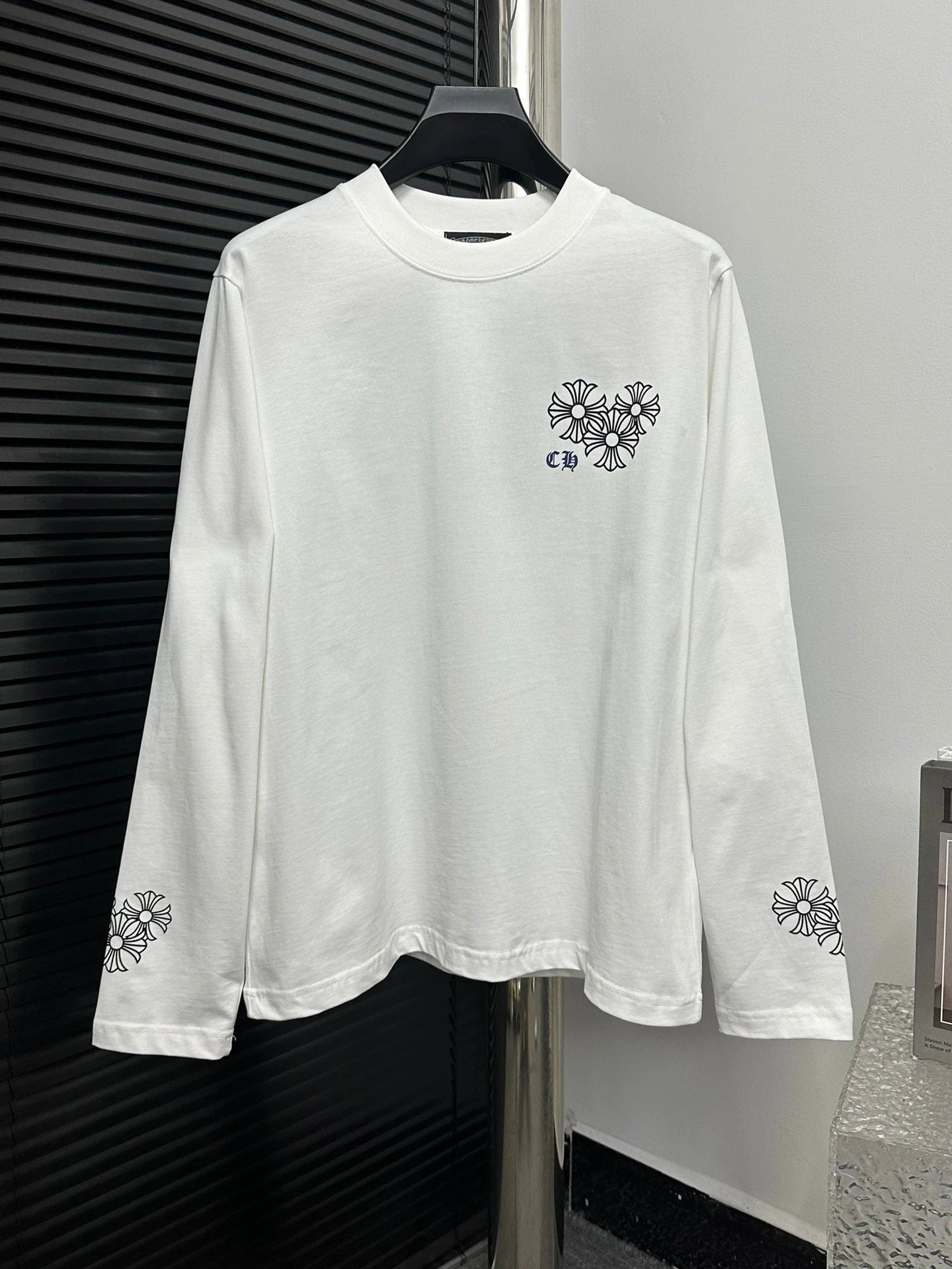 Chrome Hearts Hoodie Printed Round Shape logo Round Neck Sweatshirt Jacket OS Loose Fit Pullover Long Sleeve Unisex Base Shirt Sports Casual Top