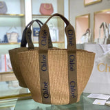 Chloe Bag Top version 【High Version】New Teng Woven Vegetable Basket Bag Tote Bag LargeWoodyBasket Large Beach Bag Shopping Bag Handbag Mummy Bag Woven Bag Straw Bag