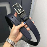 FENDI Belt Top version New Little Monster Belt Men's Genuine Leather Men's and Women's Waist Rotating Buckle Double-Sided Available Belt3.5cm