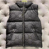 Gucci Down Jacket Winter Casual Hooded Coat Presbyopic Sleeveless down Vest Jacket for Men and Women