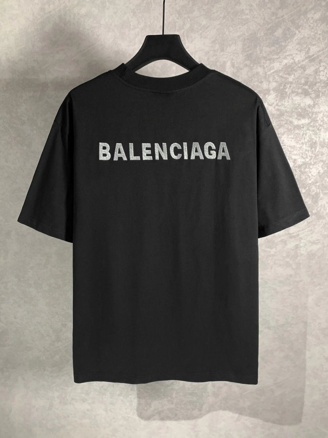 Balenciaga T-shirt Front and back brand letter embroidery logo round Neck Short Sleeve25ss New pure cotton T Unisex T-Shirt OS Drop Shoulder Loose Fit Base Shirt Top T-Shirt Short Sleeve