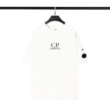 CP Company T-shirt New CP American Korean Style Chest Print Casual Loose round Neck Pullover Double Yarn Short Sleeve Male and Female Trendy Brand T T-shirt ius