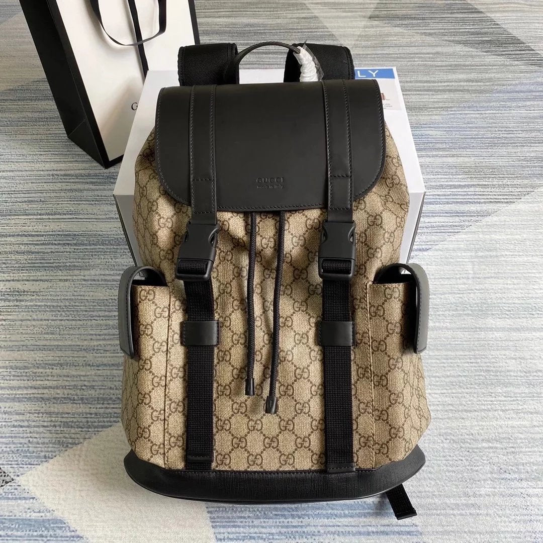 Gucci Backpack Top version 【Genuine Goods Surrogate Shopping Level】2022New Jumbo Backpack G Home Classic Men's Backpack Adi Same Style Clover New Backpack Men's and Women's Backpack Schoolbag Hiking Backpack Men's and Women's Handbags:678829/495563