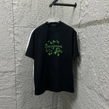 Louis Vuitton LV T-shirt Classic Circle Letter Flocking Print Crew Neck Short Sleeve Pure Cotton T T-shirt ins Unisex Simple Summer New Casual Base Shirt T-Shirt