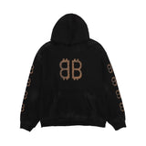 Balenciaga Hoodie Double B Hooded Sweatshirt Pure Cotton Jacket Hoodie Top Unisex Sports Casual OS Loose fit versatile style