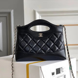 Chanel Women's Bag Top version 【Super Top Version Original Factory】C Home/24SS Early Spring Horizontal Version31bagnano Handbag31bag Bucket bag24S Horizontal Version mini31bag Shoulder Messenger Bag Chain Women's Bag AS3656