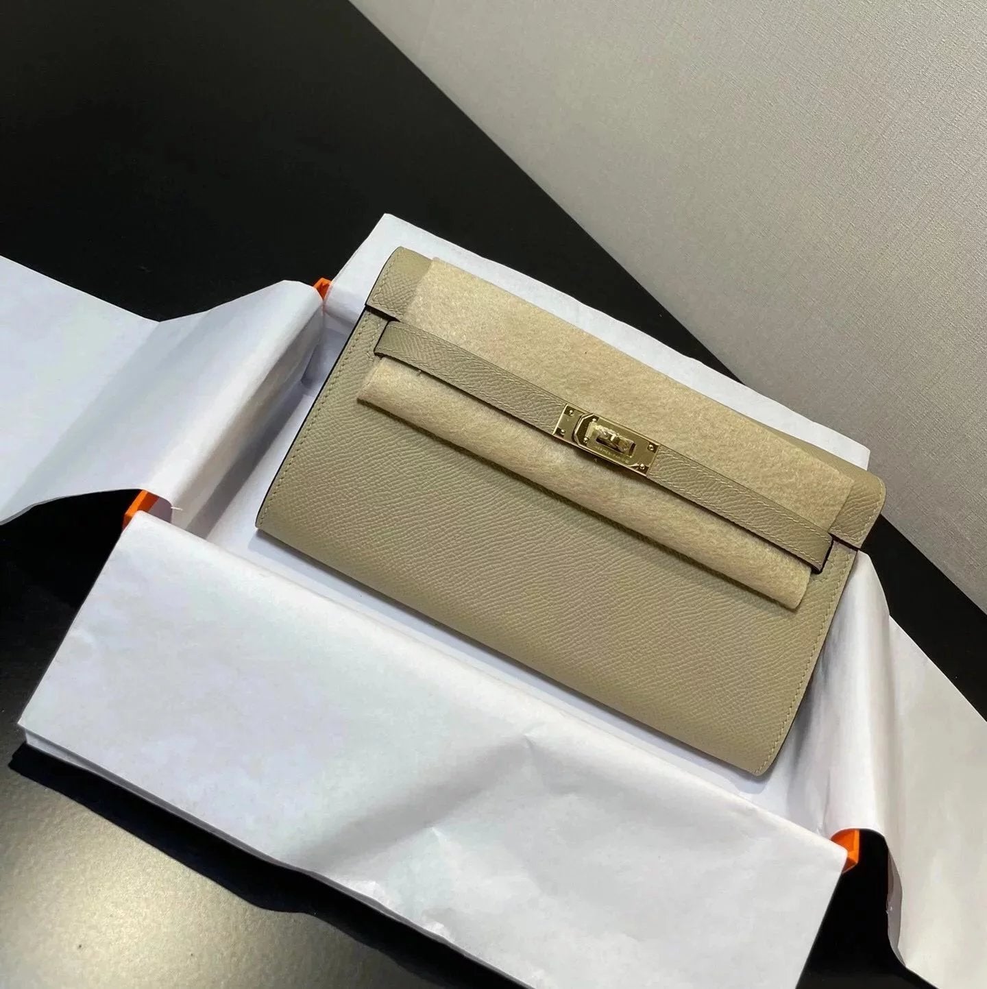 Hermes women's bag Top version hermeskellywoc2021New Second Generation Mini Kelly Bag togoWOC Import Epsom Women's Leather Shoulder Crossbody Bag