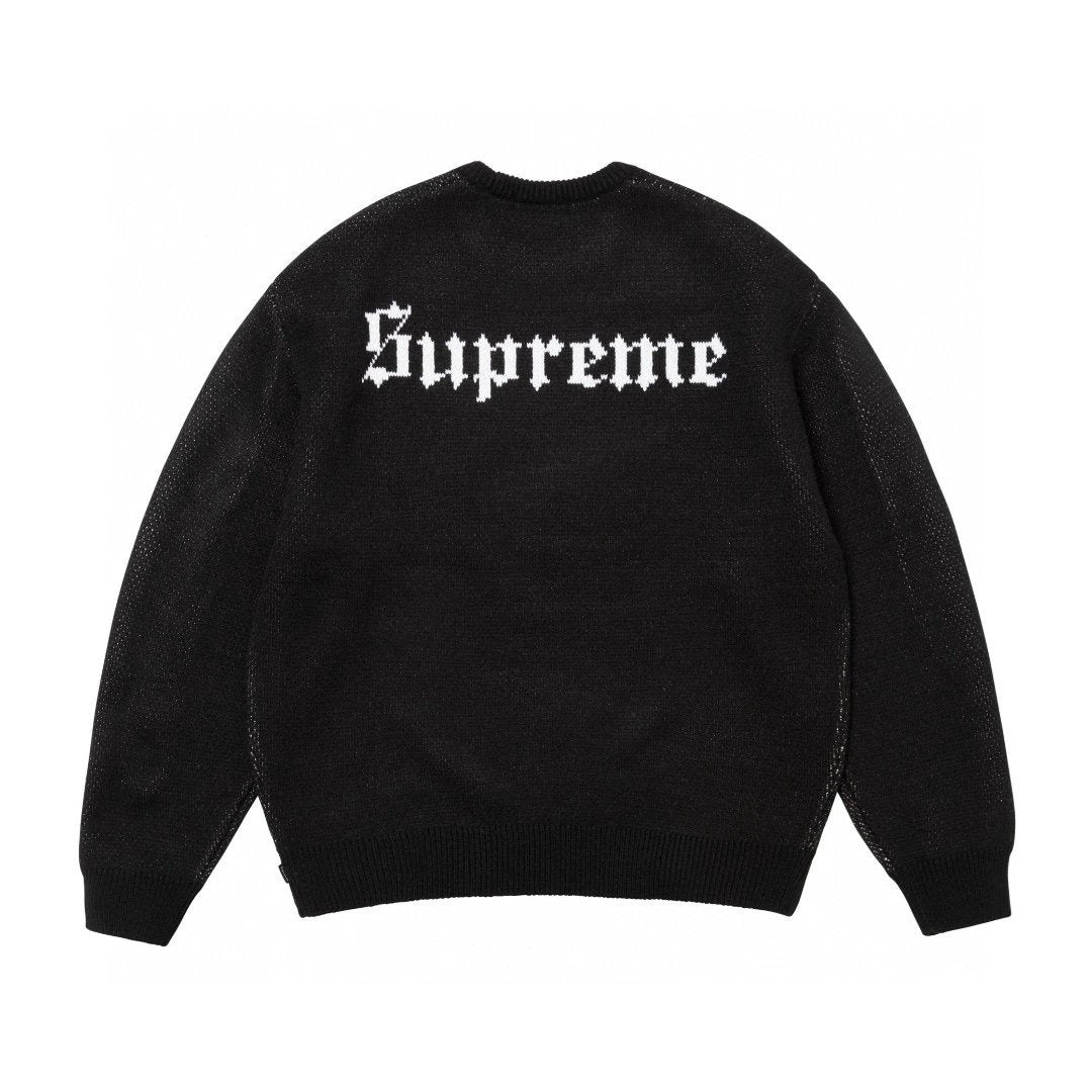 Supreme Sweater Top Version Counter Same Style Men's and Women's Autumn and Winter New round Neck Cashmere Sweater Sweater Trendy Sweater