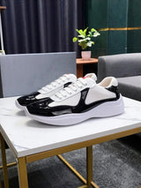 PRADA Shoes Summer in Stock Blue Flat Heel Leisure Low Top Fashion Shoes round Toe All-Matching Foreign Trade Shoes cf26