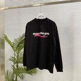 Maison Margiela Hoodie New24s Autumn and Winter Long Sleeve T Round Neck Sweatshirt Long Sleeve Base Shirt Outerwear Trendy Unisex Sports Casual Loose Fit Versatile Autumn Winter New Arrival