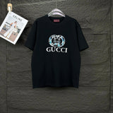 Gucci T-shirt Front Chest Embossed Letter Print logo round Neck Short Sleeve25ss New Pure Cotton Unisex Style T T-shirt OS Loose Fit Base Shirt Top Half Sleeve T-Shirt