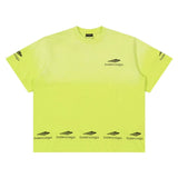 Balenciaga T-shirt Front Chest Washed Letter Print logo round Neck Short Sleeve25ss New pure cotton T Unisex T-Shirt OS Drop Shoulder Loose Fit Base Shirt Top T-Shirt Short Sleeve
