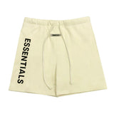 ESSENTIALS Shorts Top Version Double-Line Cropped Pants High Street Casual Sports Shorts Loose Men's Fashion