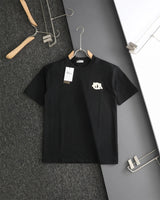 Dior T-shirt 3D Letter Embroidery on the Chest logo round Neck Short Sleeve25ss New Pure Cotton Unisex Style T T-shirt OS Loose Fit Base Shirt Top Half Sleeve T-Shirt