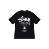 Stussy T-shirt Top Version Fashion Brand Plush Dice Summer Men's and Women's Same Style Short Sleeve T T-shirt