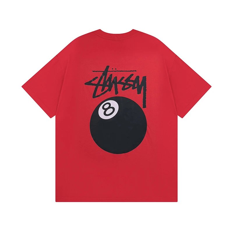 Stussy T-shirt Short Sleeve T T-shirt Flower Crown Love Casual Loose American Couple Wear-CY