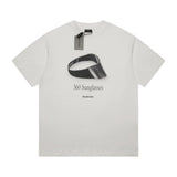 Balenciaga T-shirt Future Sunglasses Pattern on the Chest logo round Neck Short Sleeve25ss New pure cotton T Unisex T-Shirt OS Drop Shoulder Style Base Shirt Top T-Shirt Half Sleeve