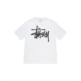 Stussy T-shirt Top Version Fashion Brand Plush Dice Summer Men's and Women's Same Style Short Sleeve T T-shirt