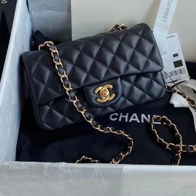 Chanel Women's Bag Top version 【Surrogate Shopping Version Genuine Goods Leather】l Classic CF Large Package mini20cm1116CF Fang Fat Flap Bag Original Sheepskin Women's Bag Chain Bag Crossbody Bag Caviar Cowhide CF20cm