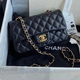 Chanel Women's Bag Top version 【Surrogate Shopping Version Genuine Goods Leather】l Classic CF Large Package mini20cm1116CF Fang Fat Flap Bag Original Sheepskin Women's Bag Chain Bag Crossbody Bag Caviar Cowhide CF20cm