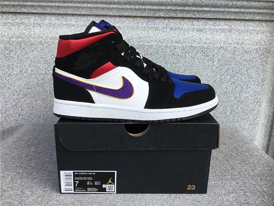 Air Jordan 1 Mid shoes New All-Match Trendy Men's Casual Sports Shoes