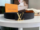 Louis Vuitton LV Belt Top version 【Counter Quality】The Most New Belt4.0cm Men's Belt Metal Buckle Men's Leather Belt with Classic Presbyopic Checkered Belt with Genuine Goods Packaging No Problem in and out of the Counter Versatile Casual Fashion Formal W