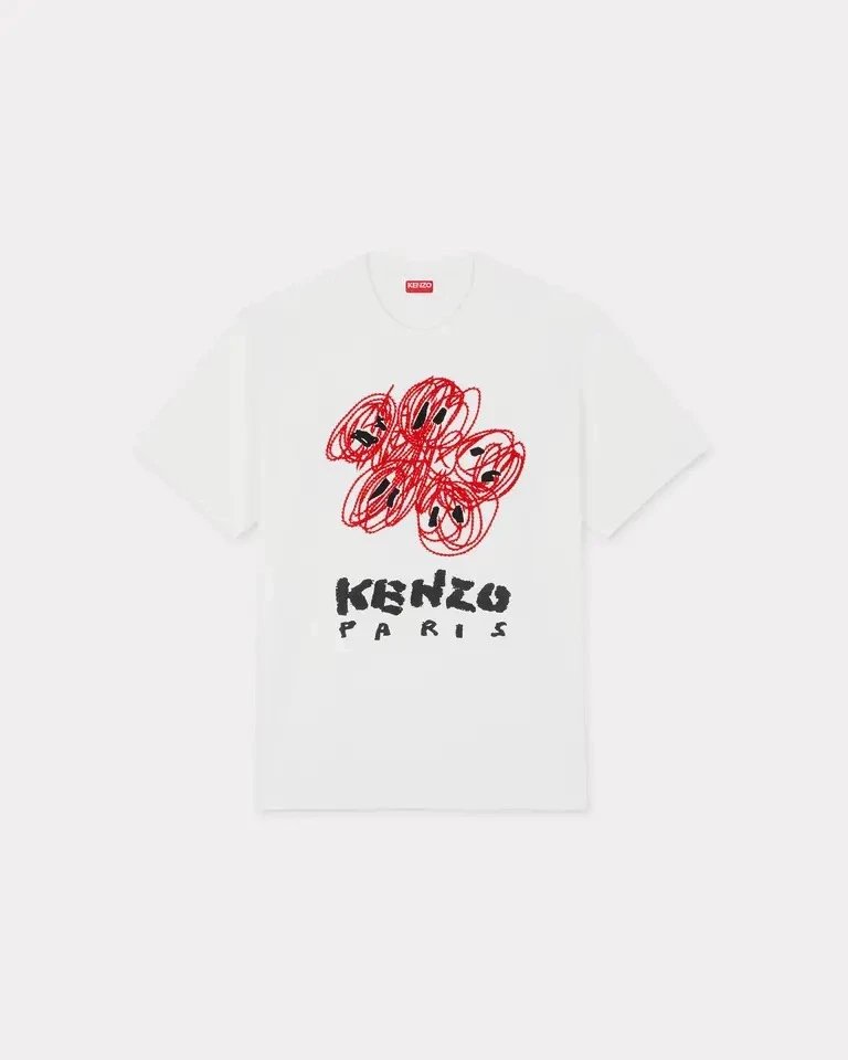 Kenzo T-shirt Top Version Tiger Head Counter Same Style Pure Cotton Summer Men's and Women's Same Fashion Loose All-Matching2024New Short Sleeve T T-shirt