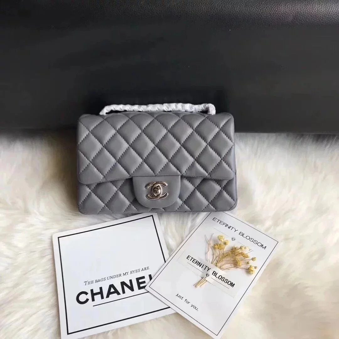 Chanel Women's Bag Top version 【Surrogate Shopping Version Genuine Goods Leather】l Classic CF Large Package mini20cm1116CF Fang Fat Flap Bag Original Sheepskin Women's Bag Chain Bag Crossbody Bag Caviar Cowhide CF20cm