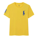 Ralph Lauren T-shirt D77Summer New Cotton round Neck Short Sleeve Men T T-shirt Solid Color Casual Fashion Half Sleeve Bottoming Shirt-CY