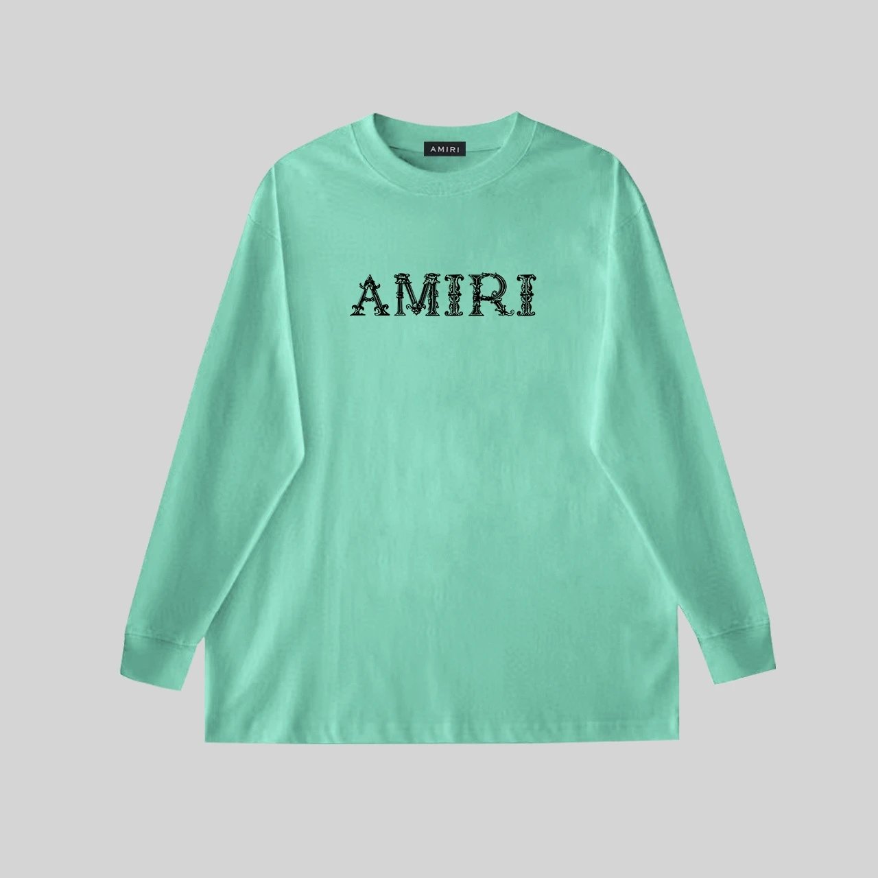 Amiri Hoodie 2024Autumn and Winter New Creative Letters Graphic Print Crew Neck Long Sleeve Men and Women Same Style