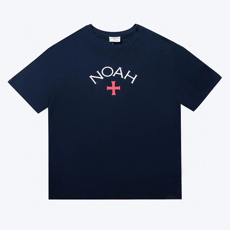 NOAH T-shirt Top Version First Generation Classic Cross Men and Women round Neck Casual Short Sleeve T T-shirt