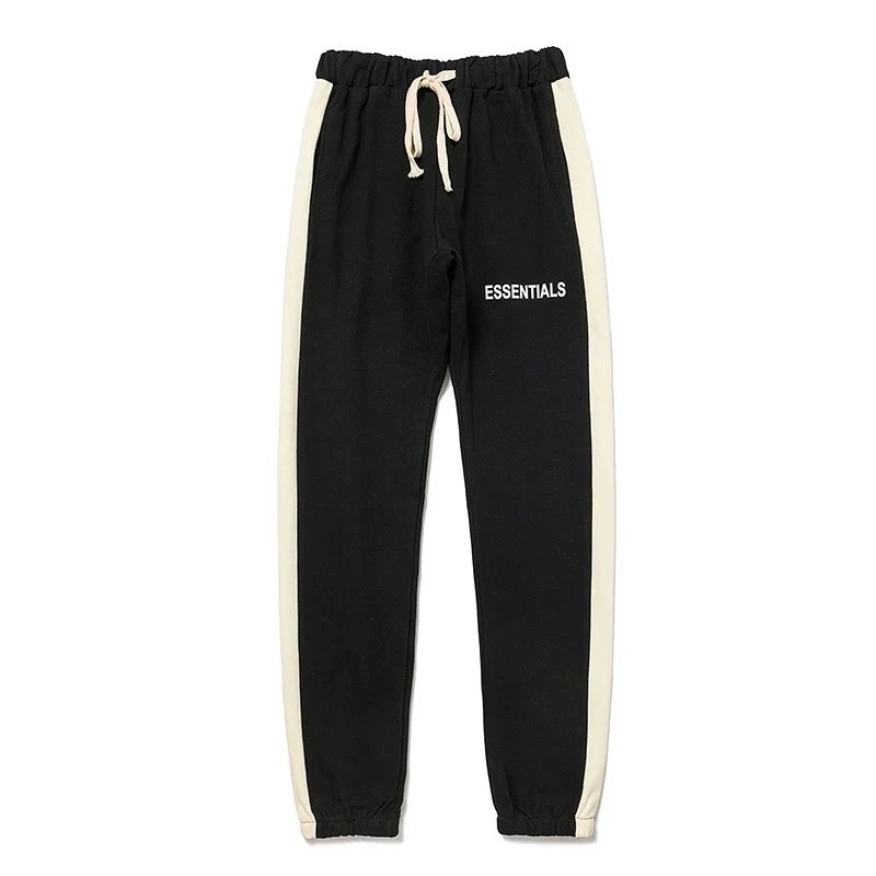 ESSENTIALS Sweatpants Top Tested California Limited Double Line Side Patchwork Stripes Trousers Sweatpants