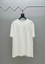 Burberry T-shirt Chest B Letter Shield Embroidery logo round Neck Short Sleeve25ss New Pure Cotton Unisex Style T T-shirt OS Loose Fit Base Shirt Top Half Sleeve T-Shirt