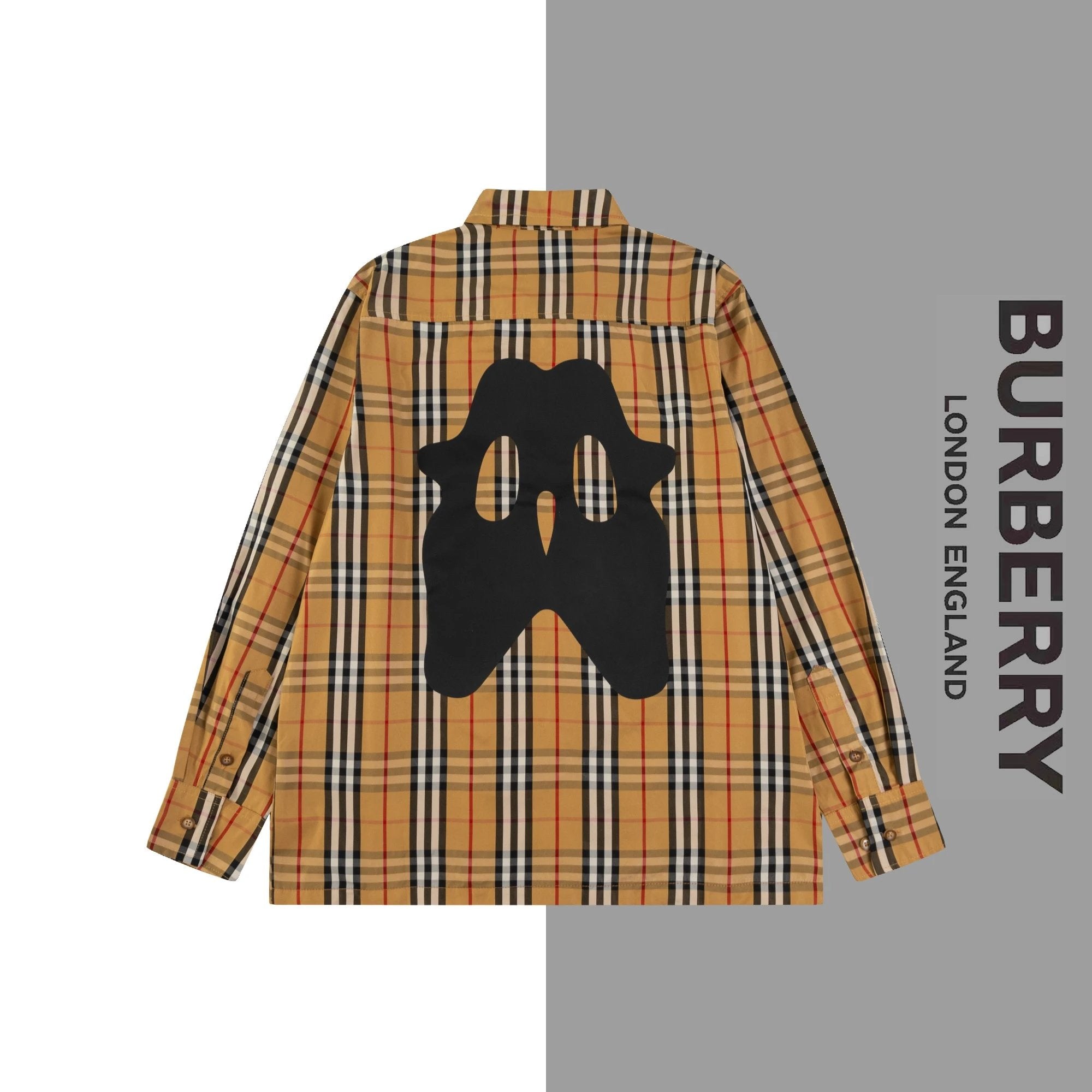 Burberry Jackets Little Monster Classic Plaid Jacket Unisex Autumn Winter New Sports Casual Loose Versatile