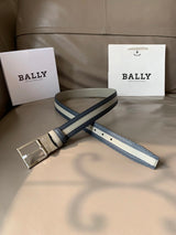 Bally Belt Top version （Imported First Layer Cowhide）Original Single Belt Counter New Men's Double-Sided Casual Business Belt Wide3.5cm Double-Sided Head Layer Cowhide Belt First Layer Cow Leather Belt Men and Women Business Casual Belt Belt Men's Leather