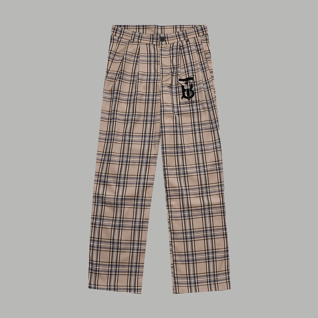 Burberry Sweatpants Classic Plaid Long Pants Unisex Autumn Winter New Arrival