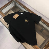 Burberry T-shirt Chest Knight Print logo round Neck Short Sleeve25ss New Pure Cotton Unisex Style T T-shirt OS Loose Fit Base Shirt Half Sleeve T-Shirt Top Half Sleeve
