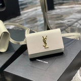 YSL Women's Bag Top version 【Original Leather Quality】2022Latest Counter Kate Caviar Cowhide Crocodile Pattern Cattle Leather Waist Bag Backpack Crossbody Bag Waist Bag Clutch Multifunctional Small Bag with Card Slot Card Holder Wallet