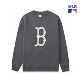 MLB Hoodie Top Version Embroidery Men and Women Same Style Casual Pullover Long Sleeve round Neck Top