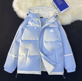 Adidas down jacket Clothing Winter Solid Color Casual Simple Stand-up Collar Thick Versatile Cotton Coat-CY