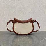 Celine women's bag Top version 【Super Original】C Home23New Vintage Saddle Bag Moon Bag Women's Crossbody Saddle Bag Cowhide Genuine Leather Bag Women's Bag Shoulder Bag Saddle Bag199823