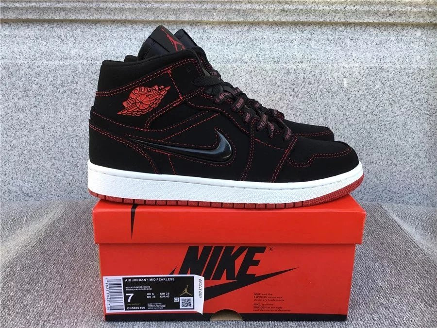 Air Jordan 1 Mid shoes New All-Match Trendy Men's Casual Sports Shoes