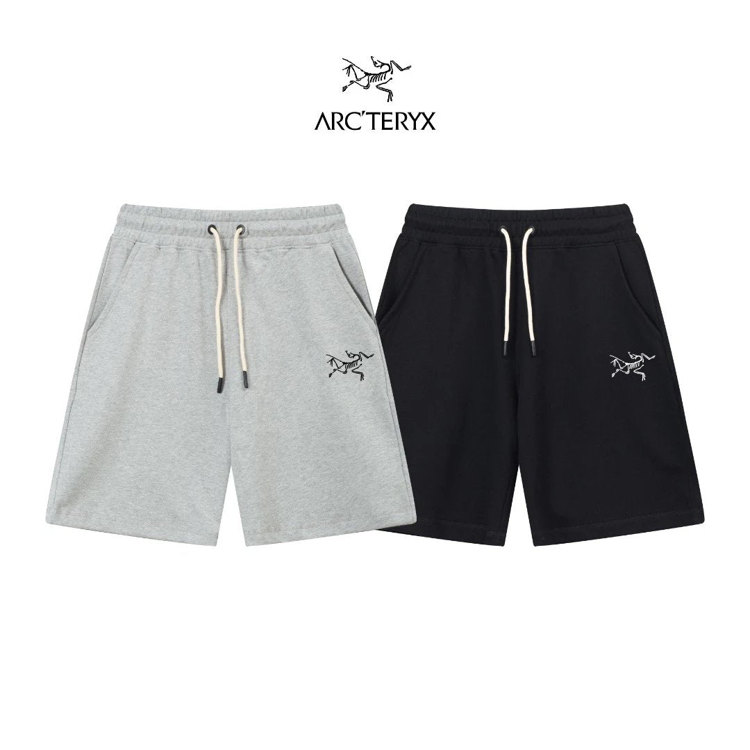 Arc'teryx Shorts Letter Printing logo Five-point Shorts25ss New Drawstring Casual Summer Pants5Two-in-One Casual Sweatpants for Men and Women, Pure Cotton Joggers