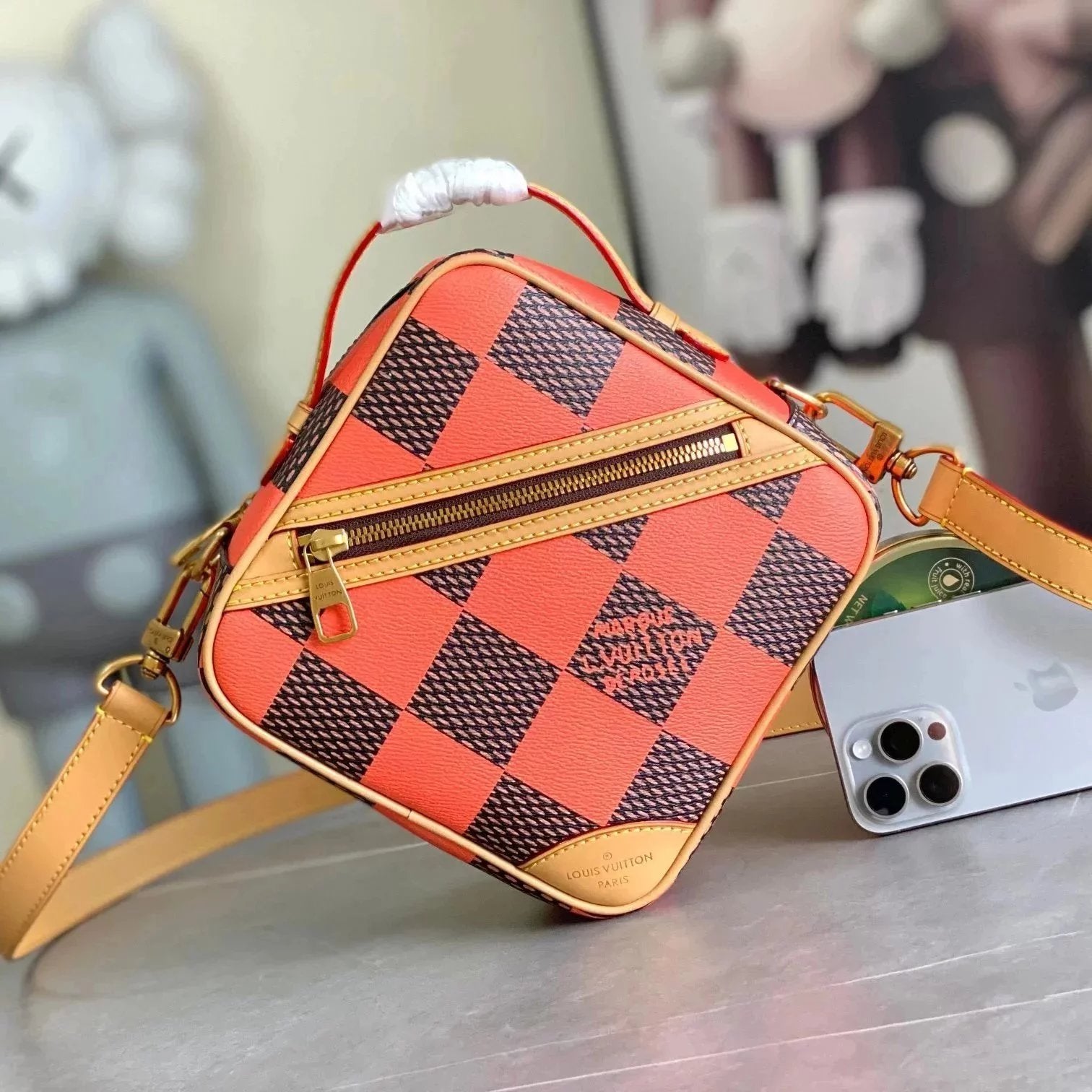 Louis Vuitton LV Men's Bag Top version 【Super Original Order】24Latest Spring and Summer CHESS Chessboard Men's Square Bag Shoulder Crossbody Messenger Bag N40548N40561N40547N40563N40562