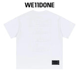 We11done T-shirt Top Spring and Summer New Large Letter Bullet Screen LOGO Simple Short Sleeve T T-shirt Loose Fashion Brand
