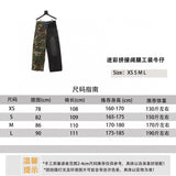 Balenciaga Jeans Camouflage Stitching Wide-Leg Workwear Denim Trousers for Men and Women