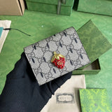 Gucci Wallet Top version **Original Model：726252New Double G Strawberry Ornaments mini Lipstick pack～Change packet726253726247Short Wallet726252Small Square Bag Mini Cosmetic Bag Coin Purse