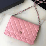 Chanel Women's Bag Top version 【**Original Leather】woc Latest Version Suction Clasp WOC Original Caviar Cowhide Sheepskin Chain Bag Flap Bag Flap Bag Diamond Pattern Bag Fortune Bag WOC Fighter in