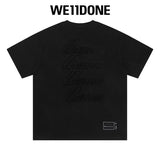 We11done T-shirt Top Spring and Summer New Large Letter Bullet Screen LOGO Simple Short Sleeve T T-shirt Loose Fashion Brand