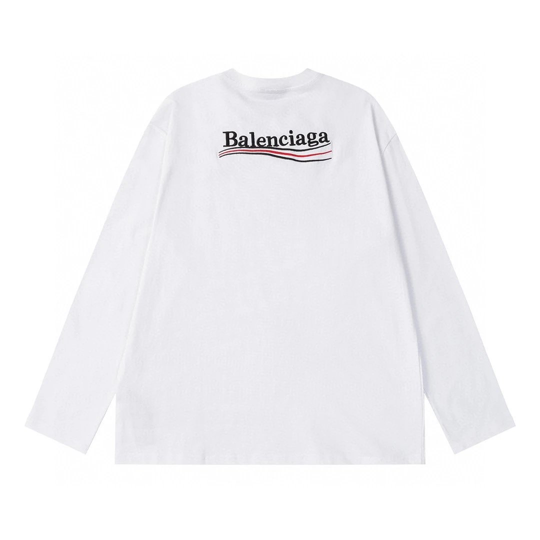 Balenciaga Hoodie Cola Embroidery logo Round Neck Sweatshirt Long Sleeve Base Shirt Jacket Top Fashion Unisex Sports Casual Loose Fit Versatile Autumn Winter New Arrival